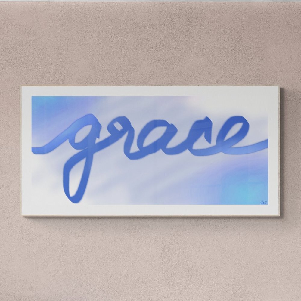 Grace | word art | Modern Wall Art Decor | Minimalist Digital Print